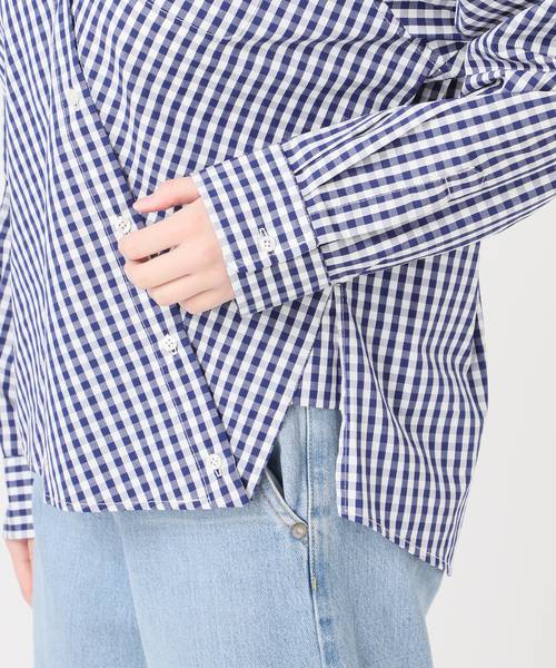 IENA(イエナ)の「MA/RE/マレ カシュクールSHIRTS シャツ LIGHT COTTON 104 GR(シャツ/ブラウス・レディース・ブラック/ブルー系その他/ネイビー・FREE/MEDIUM)」の12枚目の写真