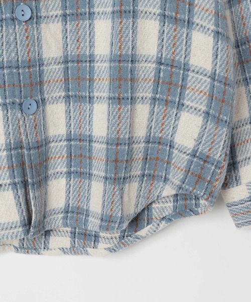 LAND MUSEUM(ランドミュージアム)の「【UNISEX】LAND MUSEUM/フード切り替え長袖シャツ(シャツ/ブラウス・メンズ・ブラック/ブルー・MEDIUM/SMALL/LARGE)」の19枚目の写真