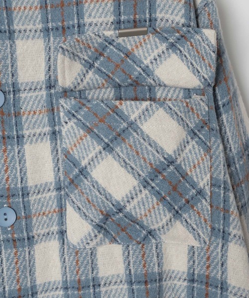 LAND MUSEUM(ランドミュージアム)の「【UNISEX】LAND MUSEUM/フード切り替え長袖シャツ(シャツ/ブラウス・メンズ・ブラック/ブルー・MEDIUM/SMALL/LARGE)」の21枚目の写真