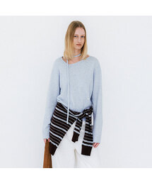 SIDE NECK STRAP DETAIL KNIT(T-7142)
