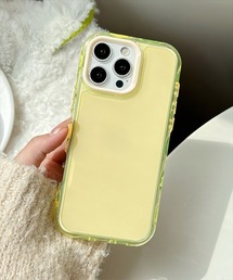 THE MILES（ザ マイルズ）の「"01"≪iPhone17/iPhone17Pro/iPhone Air 対応≫ポイントカラー & カラークリア iPhoneケース（スマホケース/カバー）」