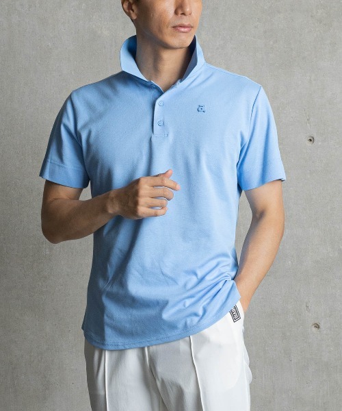 〈MENS〉быстросохнущая охлаждающая шейповая футболка-поло для мужчин