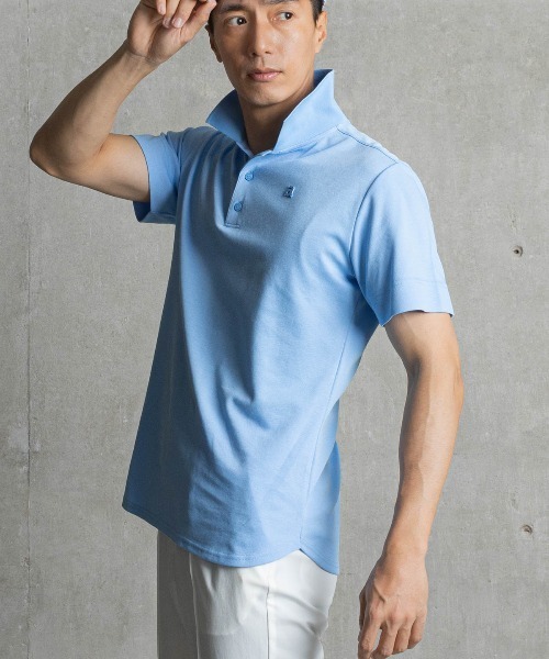 archivio(アルチビオ)の「<MENS>冷感速乾シェイプポロシャツ(ポロシャツ・メンズ・ネイビー/ライトブルー/ピンク/ホワイト・LL/L/M)」の20枚目の写真
