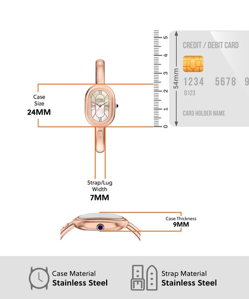 FOSSIL(フォッシル)の「フォッシル 腕時計 レディース アナログ ステンレス ES5472(アナログ腕時計・レディース・ピンクゴールド・FREE)」の5枚目の写真