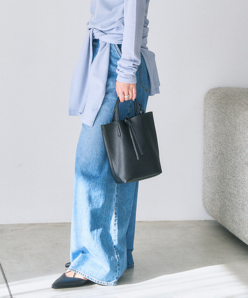 LE TALON（ルタロン）の「MILLELA FIRENZE/ミレッラ MINI TOTE（トートバッグ・レディース・ブラック/アイボリー/ブラウン・FREE）」の5枚目の写真