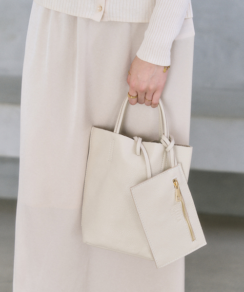 LE TALON（ルタロン）の「MILLELA FIRENZE/ミレッラ MINI TOTE（トートバッグ・レディース・ブラック/アイボリー/ブラウン・FREE）」の11枚目の写真