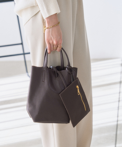 LE TALON（ルタロン）の「MILLELA FIRENZE/ミレッラ MINI TOTE（トートバッグ・レディース・ブラック/アイボリー/ブラウン・FREE）」の14枚目の写真