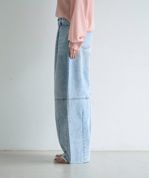 meilmada（メイルマダ）の「コクーンデニムパンツ（デニムパンツ・レディース・ブラック/ブルー・SMALL/MEDIUM）」の8枚目の写真