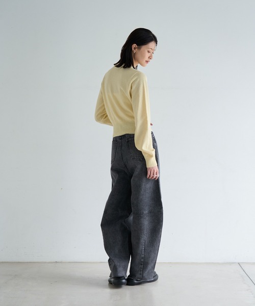 meilmada（メイルマダ）の「コクーンデニムパンツ（デニムパンツ・レディース・ブラック/ブルー・SMALL/MEDIUM）」の11枚目の写真