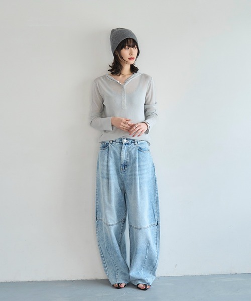 model：H166　着用サイズ：M