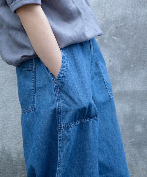 OMNIGOD womens / オムニゴッド] 6ozデニム パラシュートベーカー