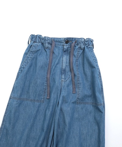 OMNIGOD womens / オムニゴッド] 6ozデニム パラシュートベーカー