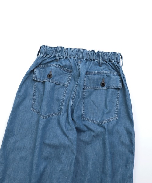 OMNIGOD womens / オムニゴッド] 6ozデニム パラシュートベーカー