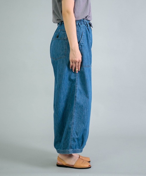 OMNIGOD womens / オムニゴッド] 6ozデニム パラシュートベーカー