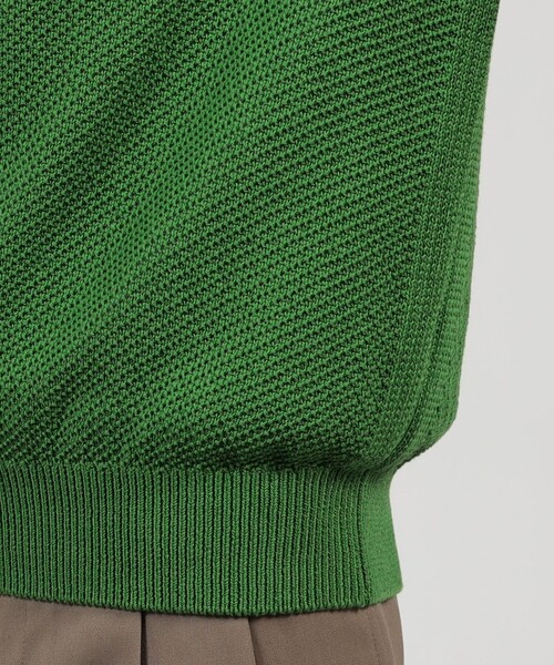TOMORROWLAND (トゥモローランド)の「TOMORROWLAND tricot ギマコットンニット スタンドカラープルオーバー(ニット/セーター・メンズ・ライトグレー/グリーン/オレンジ/ネイビー・S/M)」の14枚目の写真