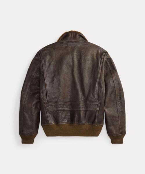 RRL フライトジャケット シアリングカラー レザー フライト ジャケット（その他アウター）｜RRL