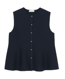 TOKYO SHIRTS | ミラノリブ ペプラムニットベスト(ベスト)