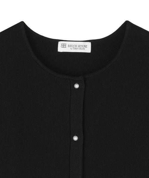 TOKYO SHIRTS（トウキョウシャツ）の「ミラノリブ ペプラムニットベスト（ベスト・レディース・ネイビー/ブラック・M/L）」の5枚目の写真