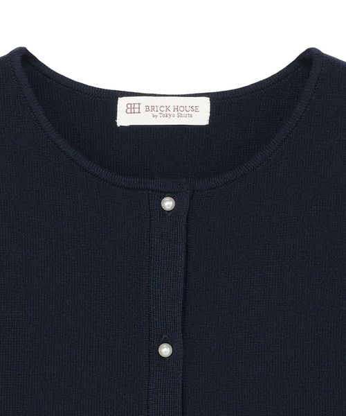 TOKYO SHIRTS（トウキョウシャツ）の「ミラノリブ ペプラムニットベスト（ベスト・レディース・ネイビー/ブラック・M/L）」の10枚目の写真