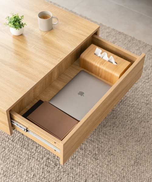 予約品 引出収納付き センターテーブル 正方形タイプ（家具）｜東京
