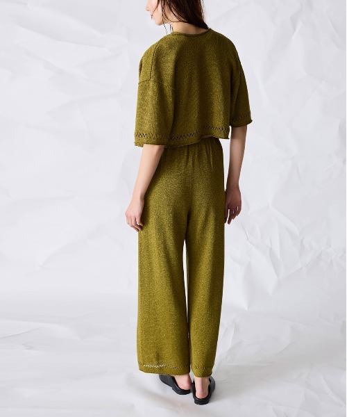 WALANCE(ワランス)の「paper knit pants(その他パンツ・レディース・オリーブ/ブラック/サンドベージュ・FREE)」の5枚目の写真