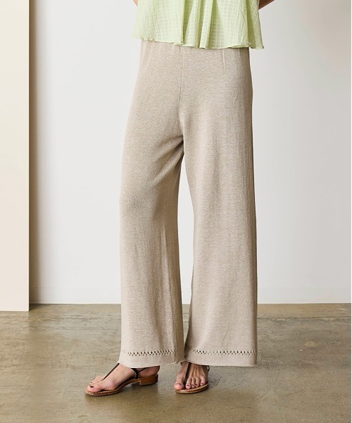 WALANCE(ワランス)の「paper knit pants(その他パンツ・レディース・オリーブ/ブラック/サンドベージュ・FREE)」の8枚目の写真