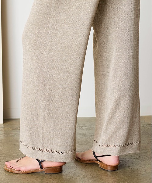 WALANCE(ワランス)の「paper knit pants(その他パンツ・レディース・オリーブ/ブラック/サンドベージュ・FREE)」の10枚目の写真