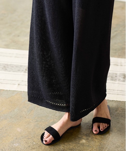 WALANCE(ワランス)の「paper knit pants(その他パンツ・レディース・オリーブ/ブラック/サンドベージュ・FREE)」の14枚目の写真