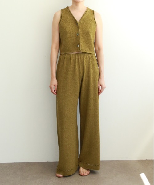 WALANCE(ワランス)の「paper knit pants(その他パンツ・レディース・オリーブ/ブラック/サンドベージュ・FREE)」の19枚目の写真