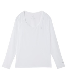 【le coq sportif GOLF】吸汗速乾/ストレッチ/UV CUT(UPF50+)/遮熱 ボーダー柄クルーネックアンダーシャツ ゴルフウェア