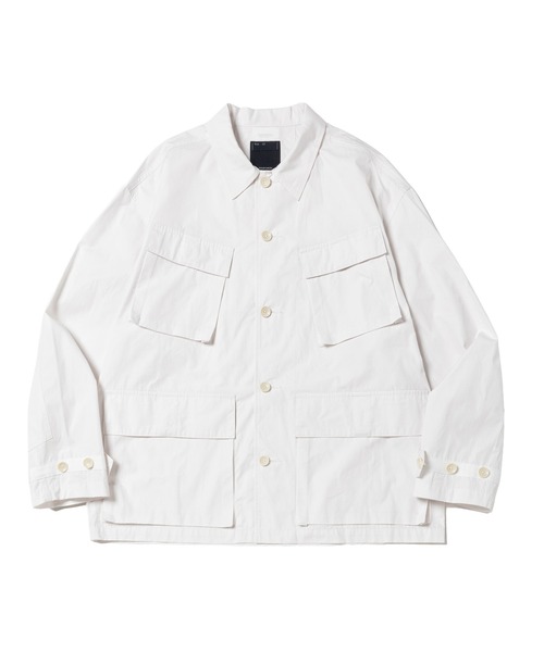 meanswhile(ミーンズワイル)の「Trinity Chambray Fatigue Blouson(ブルゾン・メンズ・ホワイト・2(M))」の1枚目の写真