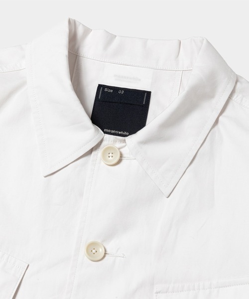 meanswhile(ミーンズワイル)の「Trinity Chambray Fatigue Blouson(ブルゾン・メンズ・ホワイト・2(M))」の4枚目の写真
