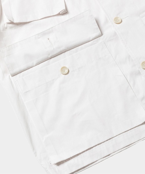 meanswhile(ミーンズワイル)の「Trinity Chambray Fatigue Blouson(ブルゾン・メンズ・ホワイト・2(M))」の7枚目の写真