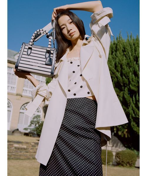 SNIDEL（スナイデル）の「フリルトリムキャミソール（キャミソール・レディース・ドット/ブラック・F）」の3枚目の写真