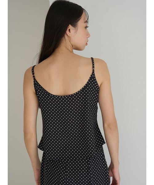 SNIDEL（スナイデル）の「フリルトリムキャミソール（キャミソール・レディース・ドット/ブラック・F）」の8枚目の写真