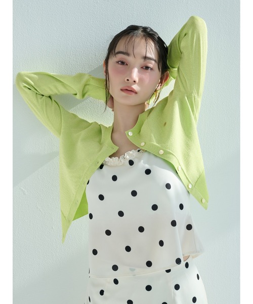 SNIDEL（スナイデル）の「フリルトリムキャミソール（キャミソール・レディース・ドット/ブラック・F）」の20枚目の写真