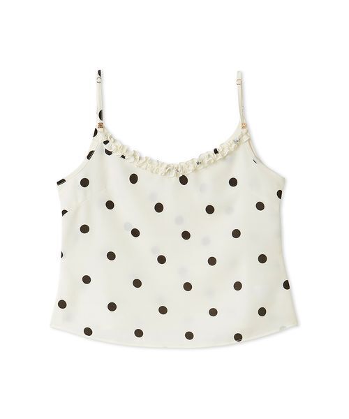 SNIDEL（スナイデル）の「フリルトリムキャミソール（キャミソール・レディース・ドット/ブラック・F）」の21枚目の写真