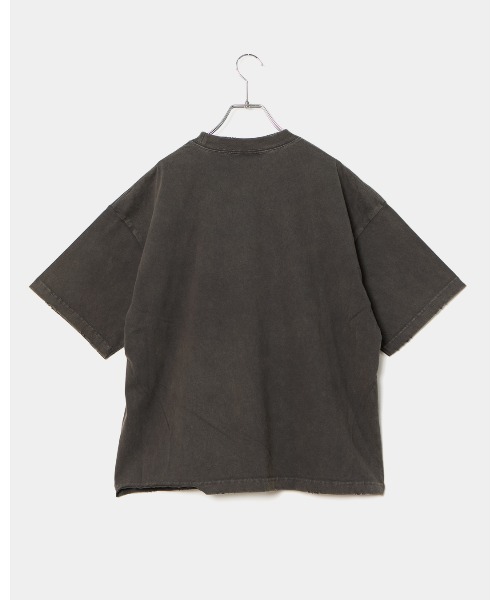 APPLEBUM（アップルバム）の「Damaged Short T-shirt（Tシャツ/カットソー・メンズ・ブラウン/ブラック・MEDIUM/LARGE/X-LARGE/XX-LARGE）」の3枚目の写真