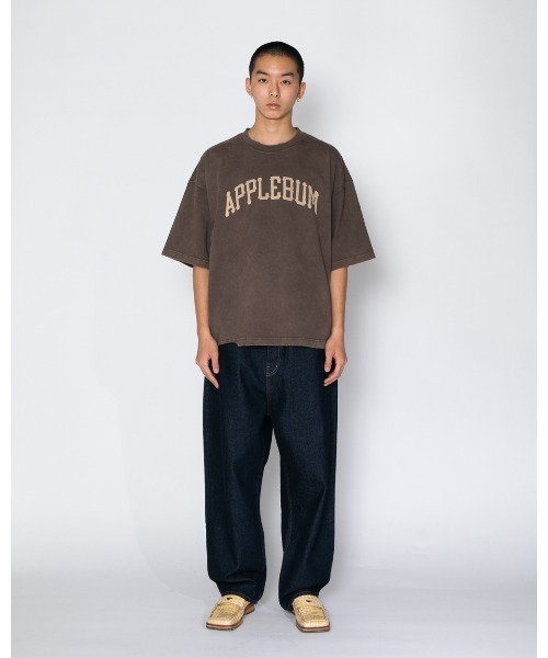APPLEBUM（アップルバム）の「Damaged Short T-shirt（Tシャツ/カットソー・メンズ・ブラウン/ブラック・MEDIUM/LARGE/X-LARGE/XX-LARGE）」の7枚目の写真