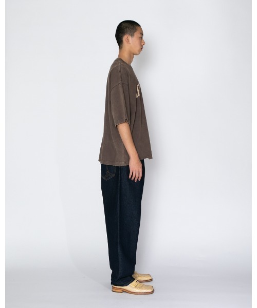 APPLEBUM（アップルバム）の「Damaged Short T-shirt（Tシャツ/カットソー・メンズ・ブラウン/ブラック・MEDIUM/LARGE/X-LARGE/XX-LARGE）」の11枚目の写真
