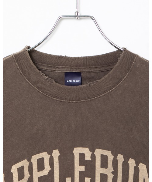 APPLEBUM（アップルバム）の「Damaged Short T-shirt（Tシャツ/カットソー・メンズ・ブラウン/ブラック・MEDIUM/LARGE/X-LARGE/XX-LARGE）」の15枚目の写真
