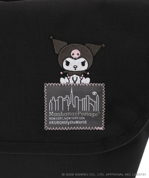 Manhattan Portage（マンハッタンポーテージ）の「CASUAL MESSENGER SLIM BP W/DIV MGNT 500D CORDURA KRM（メッセンジャーバッグ・レディース・ブラック・SMALL）」の10枚目の写真