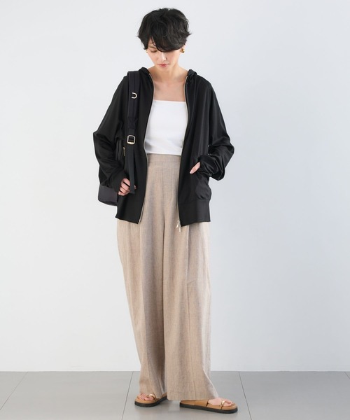 BARNYARDSTORM（バンヤードストーム）の「BARNYARDSTORM / CONFITタックパンツ / ハンドウォッシャブル＜セットアップ対応＞【『ネルソンさん』YouTubeご紹介アイテム】（その他パンツ・レディース・ベージュ/ブラック・M/S/L）」の13枚目の写真