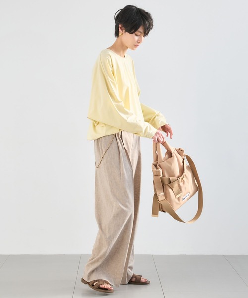 BARNYARDSTORM（バンヤードストーム）の「BARNYARDSTORM / CONFITタックパンツ / ハンドウォッシャブル＜セットアップ対応＞【『ネルソンさん』YouTubeご紹介アイテム】（その他パンツ・レディース・ベージュ/ブラック・M/S/L）」の17枚目の写真