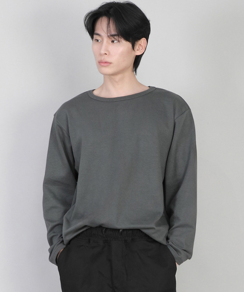 SAINTCREW（セントクルー）の「無地RネックスウェットシャツRRS-873スレートグレー（スウェット・メンズ・その他・MEDIUM/LARGE/SMALL/X-LARGE/XXXX-LARGE/XX-LARGE/XXX-LARGE）」の2枚目の写真
