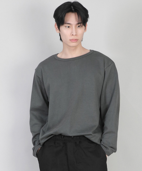 SAINTCREW（セントクルー）の「無地RネックスウェットシャツRRS-873スレートグレー（スウェット・メンズ・その他・MEDIUM/LARGE/SMALL/X-LARGE/XXXX-LARGE/XX-LARGE/XXX-LARGE）」の3枚目の写真