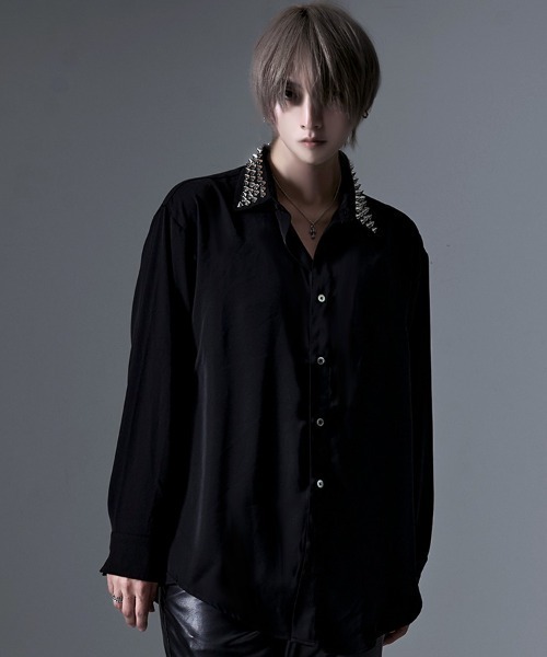 RUDOL(ルドル)の「『RUDOL/ルドル』スタッズカラーシャツ(シャツ/ブラウス・メンズ・ブラック/ホワイト・L/M)」の22枚目の写真