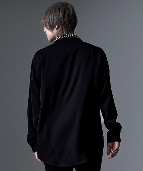 RUDOL(ルドル)の「『RUDOL/ルドル』スタッズカラーシャツ(シャツ/ブラウス・メンズ・ブラック/ホワイト・L/M)」の13枚目の写真
