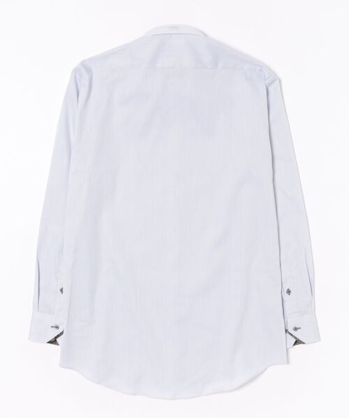 TOKYO SHIRTS(トウキョウシャツ)の「【超形態安定】 形態安定ノンアイロン ボタンダウン 長袖ビジネスワイシャツ(大きいサイズ・長いサイズ)(ビジネスシャツ・メンズ・グレー・首回り39cm-裄丈88cm/首回り41cm-裄丈90cm/首回り43cm-裄丈90cm/首回り45cm-裄丈82cm/首回り45cm-裄丈86cm/首回り45cm-裄丈90cm/首回り47cm-裄丈86cm/首回り47cm-裄丈90cm/首回り42cm-裄丈90cm)」の7枚目の写真