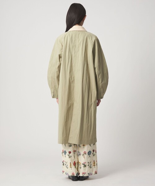 CITEN(シテン)の「<CITEN>スプリングコート(ステンカラーコート・レディース・オフホワイト/ライム・M/S)」の11枚目の写真
